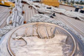 Italy's Tall Ship 'Amerigo Vespucci' In Brindisi