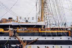 Italy's Tall Ship 'Amerigo Vespucci' In Brindisi