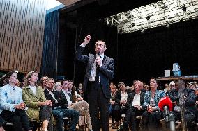 Bruno Retailleau At His Campaign Meeting - Balma