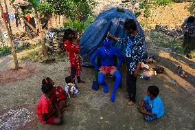 Charak And Gajon Festival In India.