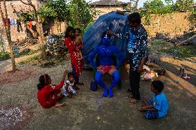 Charak And Gajon Festival In India.