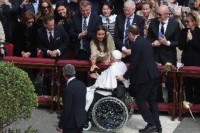 Pope Francis in Holy Mass on Palm Sunday - Vatican