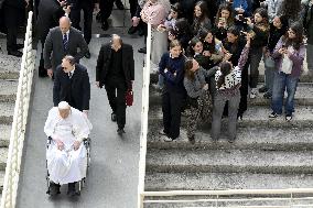 Pope Francis Surprise During Palm Sunday Mass - Vatican