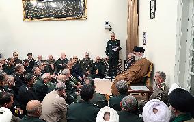 Ayatollah Khamenei meeting with a group of armed forces commanders - Tehran