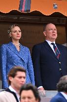 Prince Albert II And Charlene At Rolex Masters Doubles Final - Monaco