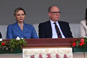 Prince Albert II And Charlene At Rolex Masters Doubles Final - Monaco