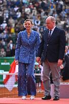 Prince Albert II And Charlene At Rolex Masters Doubles Final - Monaco