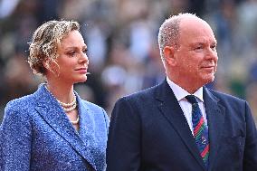 Prince Albert II And Charlene At Rolex Masters Doubles Final - Monaco
