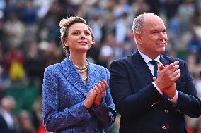Prince Albert II And Charlene At Rolex Masters Doubles Final - Monaco