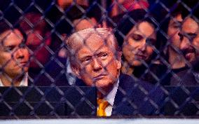 President Trump And Elon Musk At UFC 314 - Miami