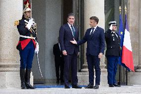 Emmanuel Macron welcomes the President of Iraq autonomous Kurdistan - Paris