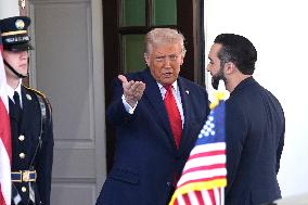Donald Trump welcomes Nayib Bukele - Washington