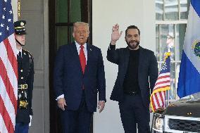 DC: President Trump and President Bukele hold a White House arrivals