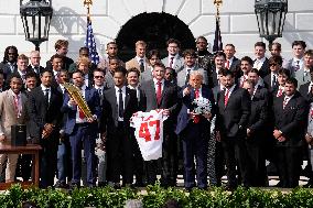 Donald Trump welcomes College Football Champions - Washington