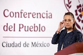 Mexico’s President Claudia Sheinbaum Holds Briefing