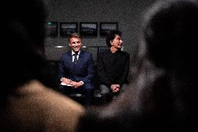 President Macron Visit The Exhibition Treasures Rescued From Gaza At Arab World Institute - Paris