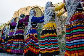 Kurdish Women Celebrate Hezar-Daf Festival - Iran