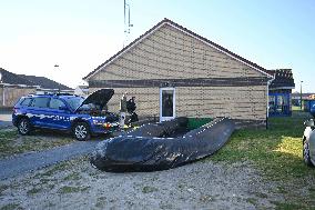 Gendarmes On Mission To Secure The Calais Coastline