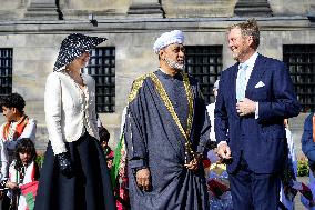 Oman State Visit - Welcome Ceremony in Amsterdam