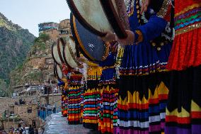 Kurdish Women Celebrate Hezar-Daf Festival - Iran