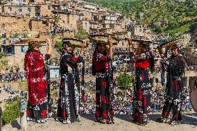 Kurdish Women Celebrate Hezar-Daf Festival - Iran