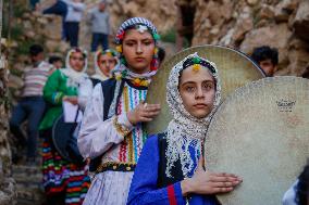 Kurdish Women Celebrate Hezar-Daf Festival - Iran
