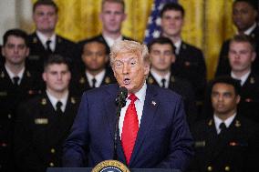 Donald Trump welcomes the Navy Midshipmen - Washington