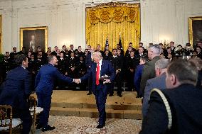 Donald Trump welcomes the Navy Midshipmen - Washington