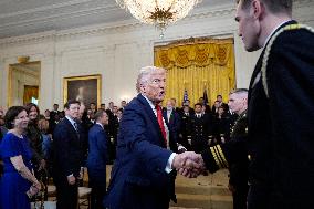 Donald Trump welcomes the Navy Midshipmen - Washington