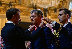 Macron awards those involved in Notre Dame de Paris Cathedral restorations - Paris