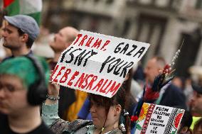Pro-Palestinian March In Krakow