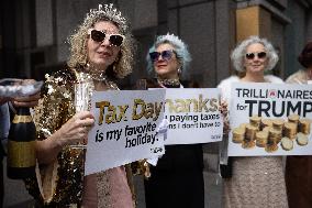 Tax Day Protest Against President Donald Trump