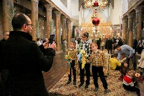 Christians Celebrate Palm Sunday in West Bank