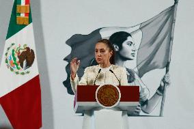 Mexico’s President Claudia Sheinbaum Holds News Conference