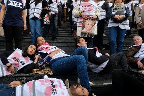 French Journalists In Support Of Palestinian Journalists Killed In Gaza - Paris