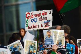 French Journalists In Support Of Palestinian Journalists Killed In Gaza - Paris