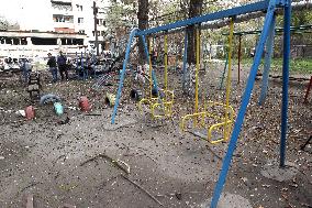 Aftermath of large-scale April 16 Russian drone attack in Dnipro