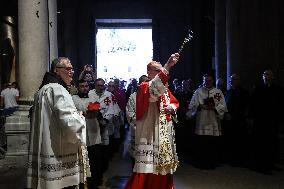 The Washing Of The Feet Ceremony At The Church Of The Holy Sepulchre In Jerusalem