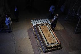 The Washing Of The Feet Ceremony At The Church Of The Holy Sepulchre In Jerusalem