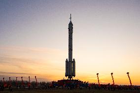 Shenzhou-20 Crewed Spaceship Launch Preparation - Jiuqua