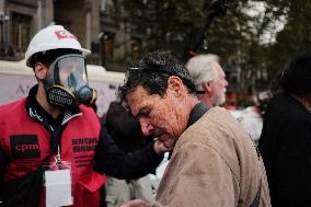 Mobilization Of Retirees, Workers And Social Organizations In Front Of The National Congress Of The Republic Of Argentina