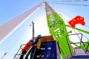 100,000-kilowatt Wind Power Project Construction in Zhangye