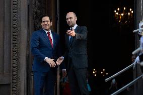 Lammy Rubio And Barrot Bilateral Meeting - Paris