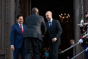 Lammy Rubio And Barrot Bilateral Meeting - Paris
