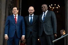 Lammy Rubio And Barrot Bilateral Meeting - Paris