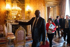 Lammy Rubio And Barrot Bilateral Meeting - Paris