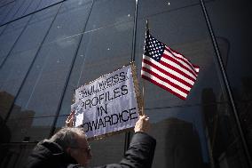 Protesters Demonstrate Outside Elite Law Firm Over Deal With Trump