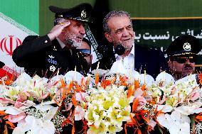 President Masoud Pezeshkian attend annual Army Day - Tehran