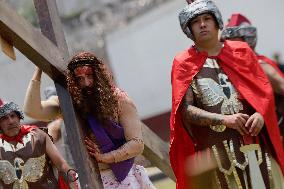 Prisoners In Mexico City Perform The Passion Of Christ Inside The North Men's Social Rehabilitation Center