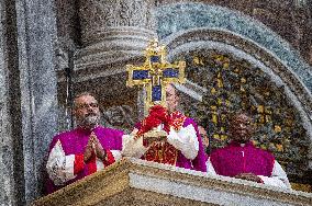 Exposition of the Relic of the Holy Cross - Vatican